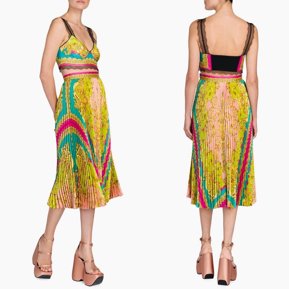 Versace SS22 Goddess Pleated Skirt IT38 - Picture 4 of 8